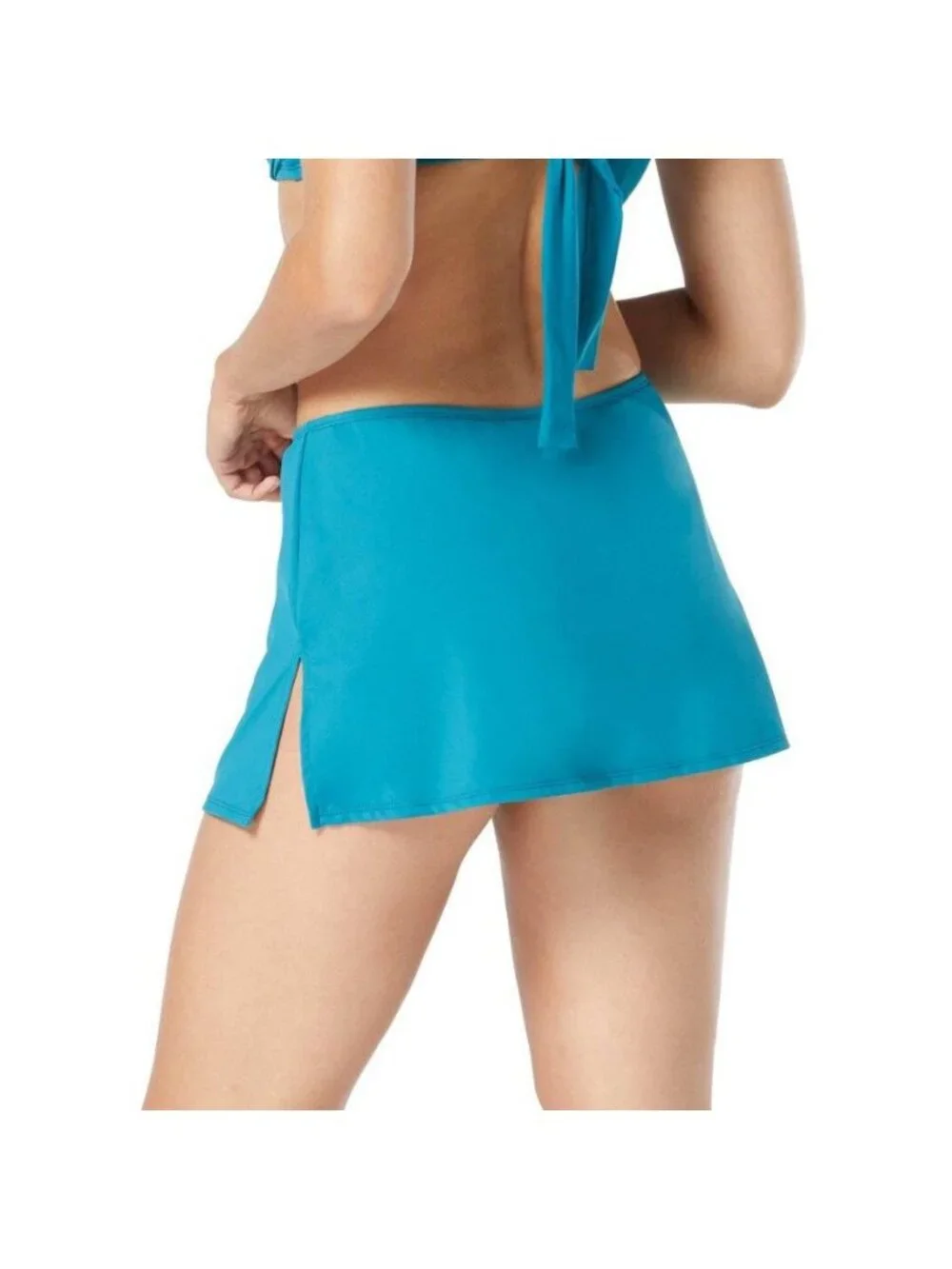 Coco Reef L Slit Side Swim Skirt Teal Cove Swimwear Bikini Bottom Swimsuit